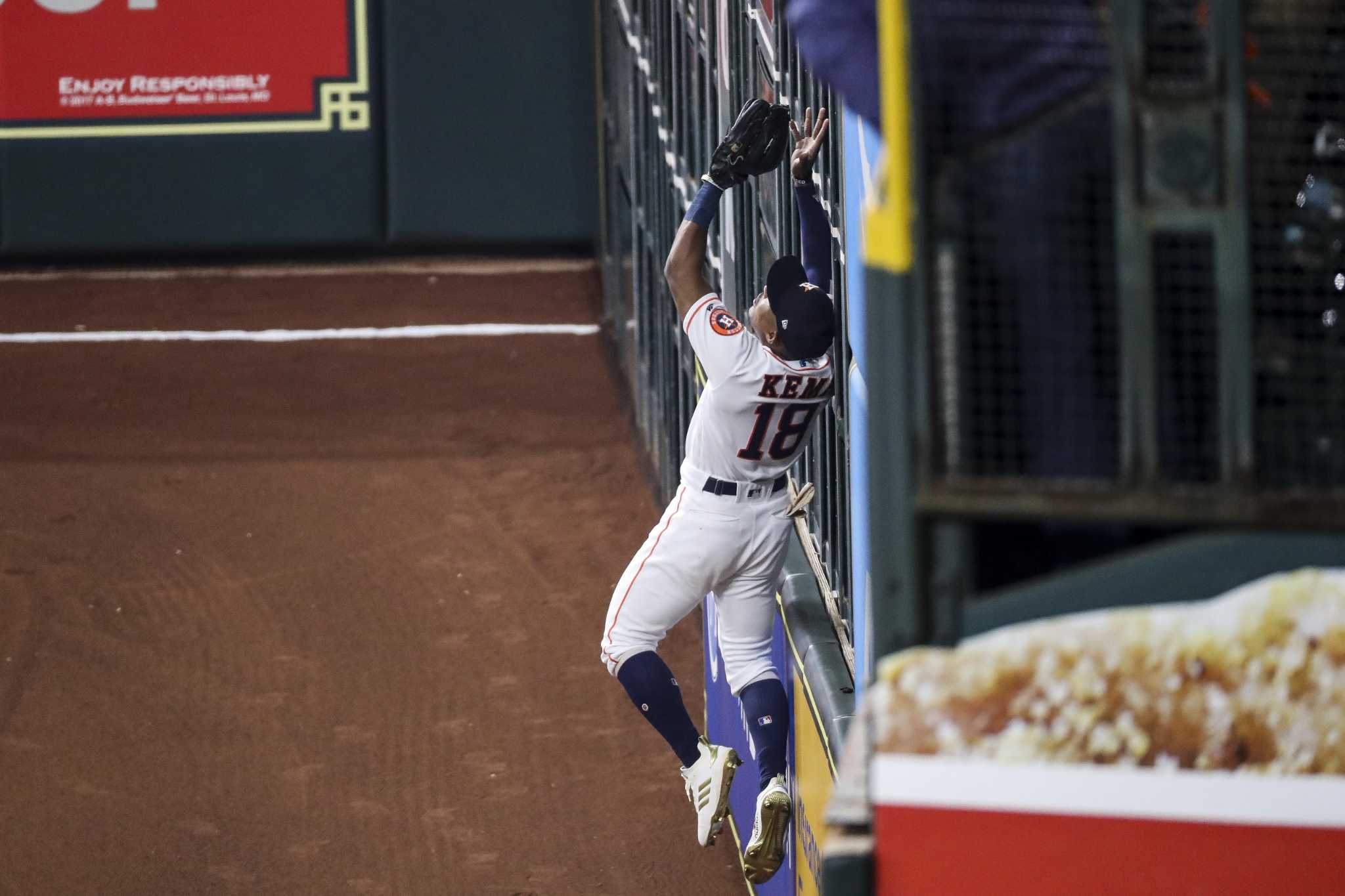 MLB: Oakland Athletics' Tony Kemp makes spectacular diving catch against  Houston Astros - BBC Sport