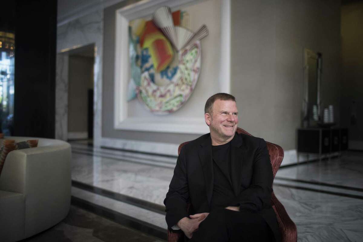 Landry's Inc. CEO Tilman Fertitta sits in the lobby of his new 250-room hotel The Oak Hotel. Wednesday, March 14, 2018, in Houston. ( Marie D. De Jesus / Houston Chronicle )