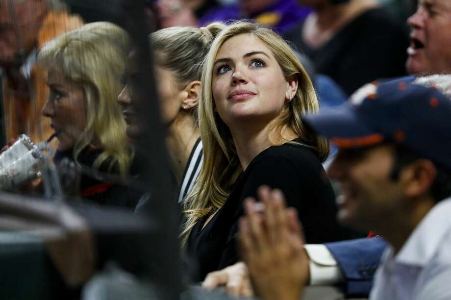 PHOTOS: Kate Upton at the Wednesday night Astros game
Kate Upton watches the fourth game of the AHL championship series at Minute Maid Park on Wednesday, October 17, 2018 in Houston.
Browse the photos above to learn more about Kate Upton in the fourth game of the Astros-Red Sox series ... Photo: Brett Coomer / Staff Photographer