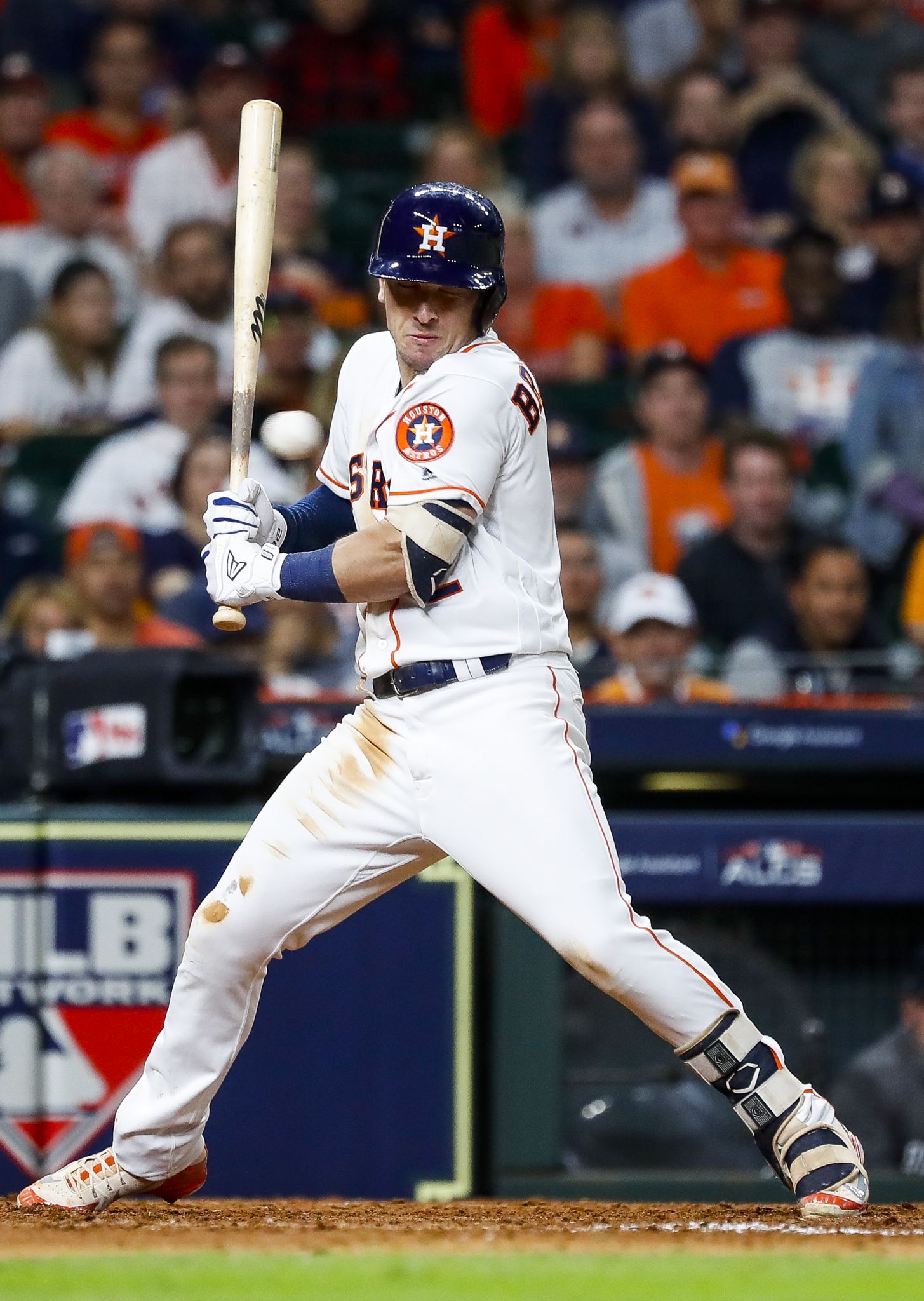 Jackie Bradley Jr.'s three-run home run got a little help from Josh Reddick