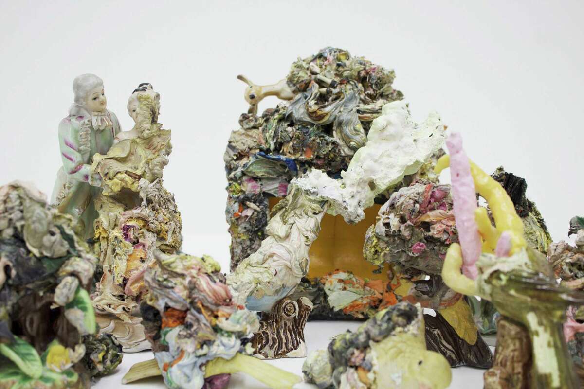 An assortment of the sculptures in Deborah Dancy’s show “Un/Natural Occurrence,” opening Saturday at Gray Contemporary.