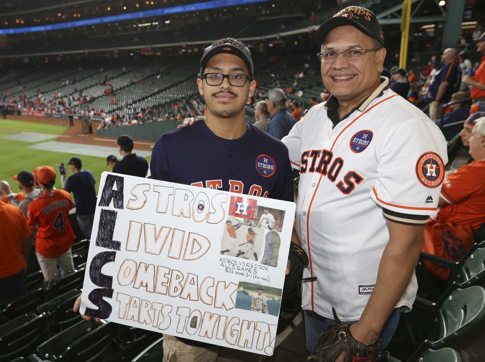 Fans try to rally Astros in Game 5 of ALCS
