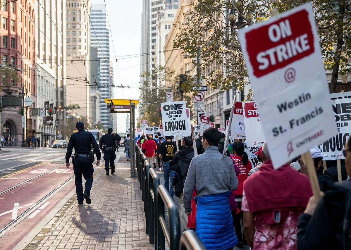 SF Marriott hotel strike costs conference 300,000 and counting