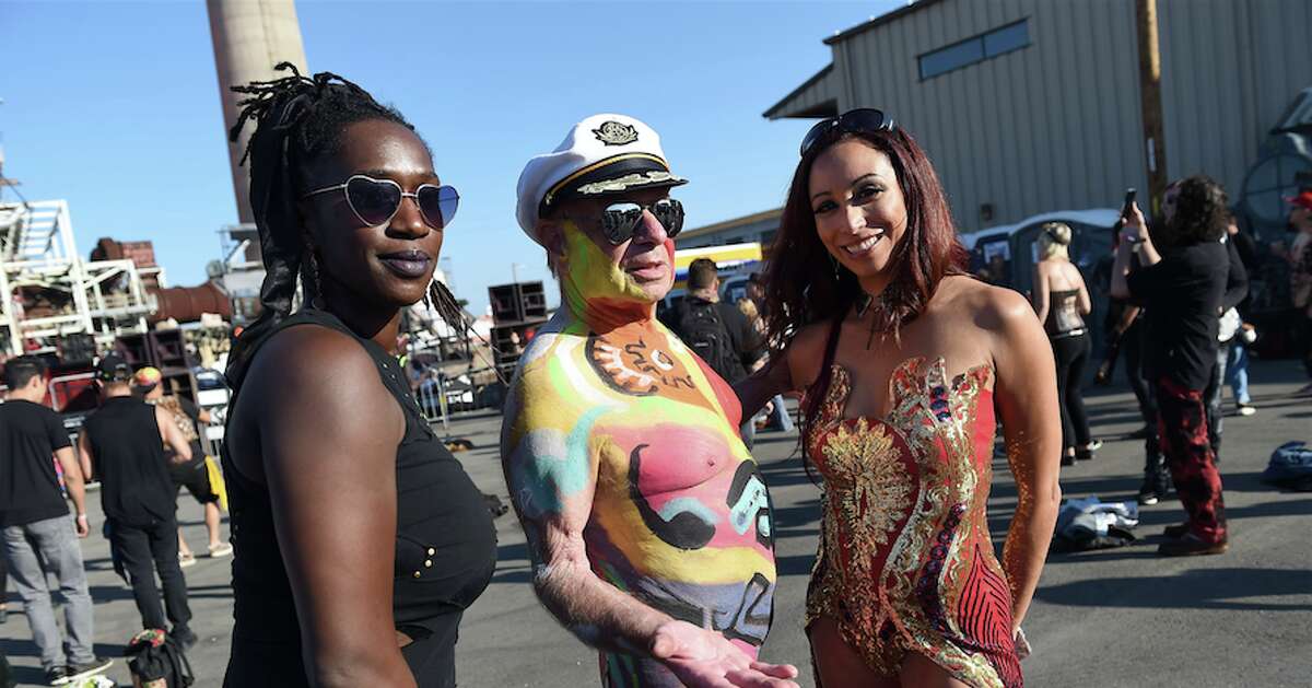 Human Connection Arts hosted a Bodypainting Day at Potrero Power Station in...
