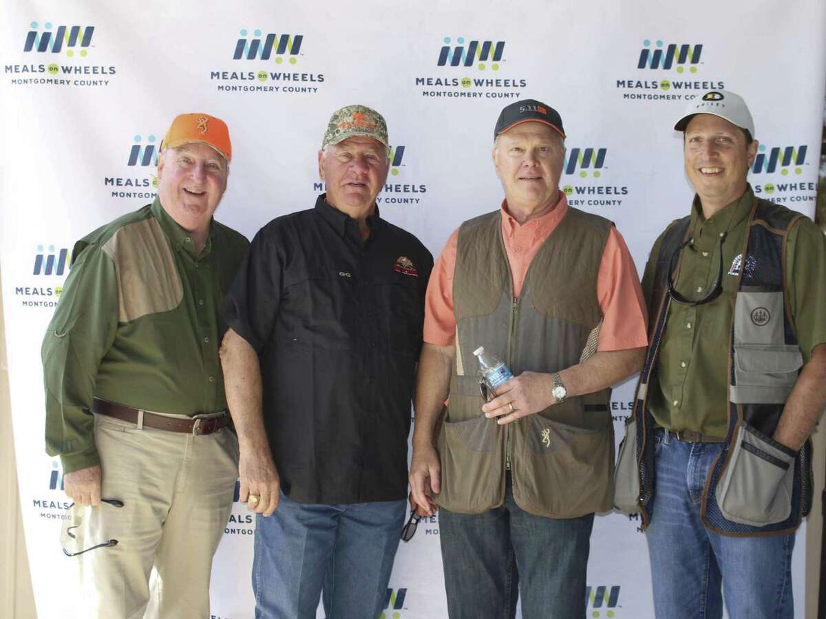 The SWBC Mortgage team of Gil Staley, Terry Sellers, Jack Stibbs and David Baker at last year’s 2017 “The Great Pumpkin Shoot” benefiting Meals On Wheels Montgomery County.