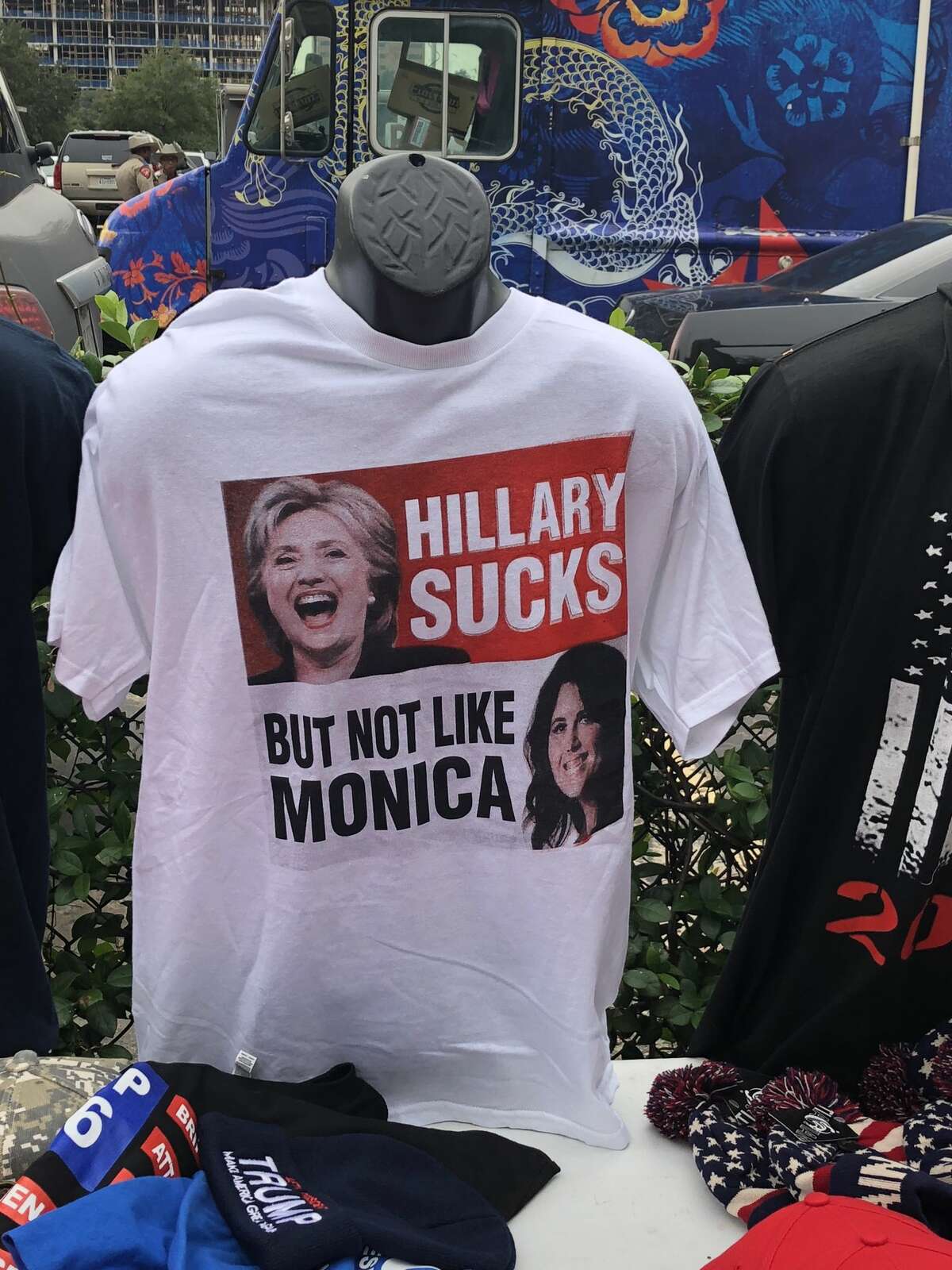 Trump supporters poke fun at liberals with conservative gear at Houston ...