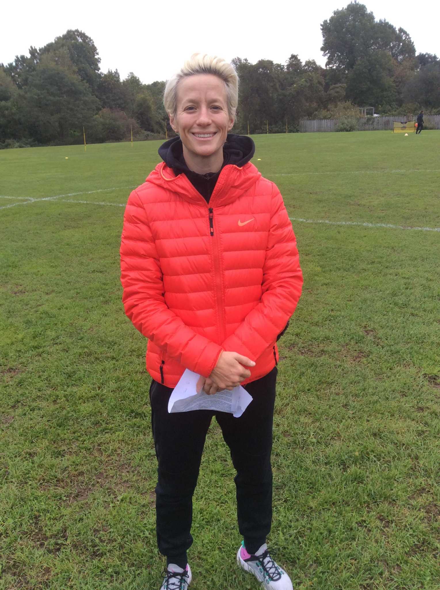 U S Soccer Star Megan Rapinoe Holds Clinic At Sacred Heart