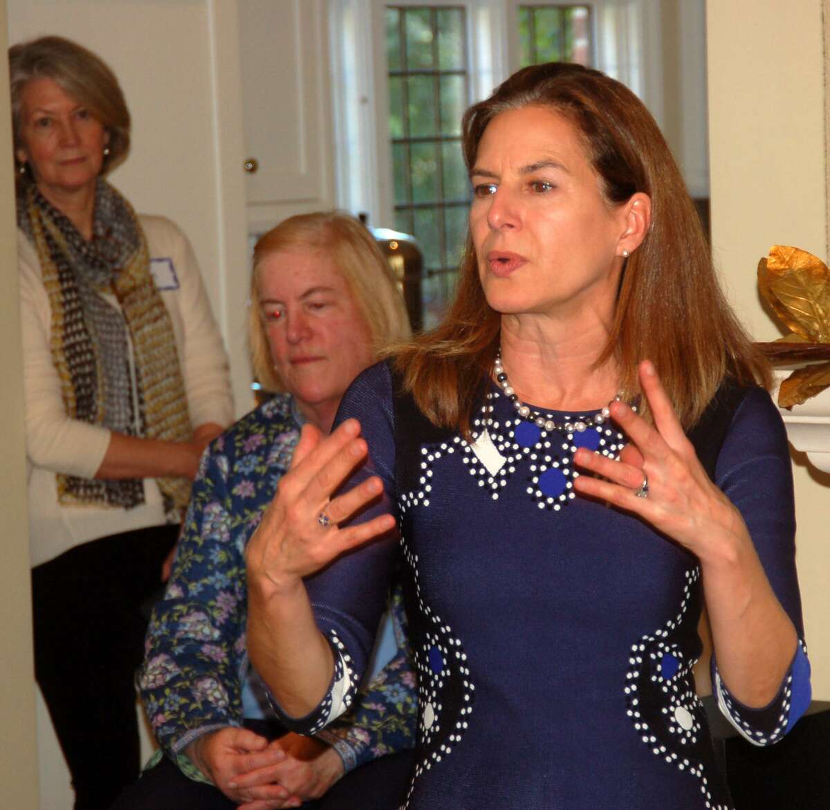 Democratic lieutenant governor candidate Susan Bysiewicz attended a campaign event in Greenwich on Tuesday, Oct. 23, 2018. Bysiewicz said she and Democratic gubernatorial candidate Ned Lamont are feeling optimistic about the election but everyone needs to get out and vote.