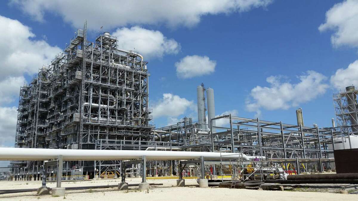 Ethylene crackers like this one at Dow Chemical Co's. petrochemical complex near Freeport, Texas, turn natural gas components into ethylene, which is used to make plastics and other products. The unit is one of two at the Dow complex, and a third is under construction.