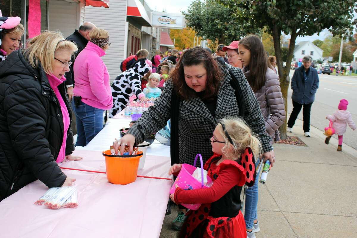 Cass City's Pink-or-Treat event is a community favorite, supporting breast cancer awareness while trick or treating with kids. 