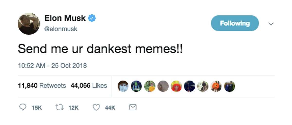 Elon Musk asked Twitter to send him the "dankest memes." Twitter delivered.