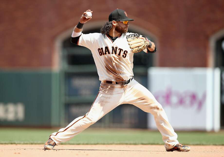 Brandon Crawford won Gold Gloves in 2015, 2016 and 2017. His streak came to an end in 2018. Photo: Ezra Shaw / Getty Images