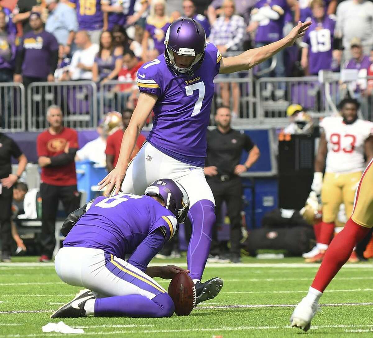 Vikings trade two picks to draft kicker Daniel Carlson