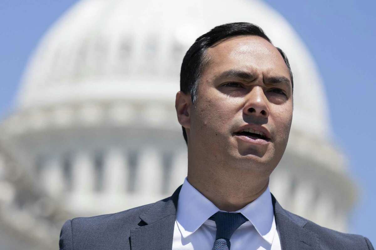 WASHINGTON, DC - JULY 10: Rep. Joaquin Castro (D-TX) speaks during a news conference regarding the separation of immigrant children at the U.S. Capitol on July 10, 2018 in Washington, DC. A court order issued June 26 set a deadline of July 10 to reunite the roughly 100 young children with their parents. (Photo by Alex Edelman/Getty Images)