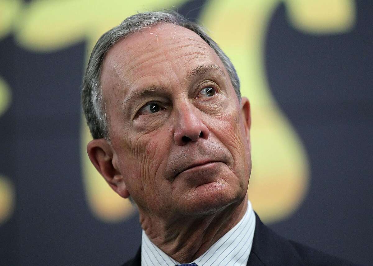 NEW YORK, NY - APRIL 13: New York City Mayor Michael Bloomberg looks on during a news conference on April 13, 2012 in New York City. NYC Mayor Michael Bloomberg and NYC and Co. announced today that the Muppets will act as New York City's official family ambassadors for the next year. The Muppets will will encourage family travel to New York City by highlighting the best ways for families to experience the city. (Photo by Justin Sullivan/Getty Images)