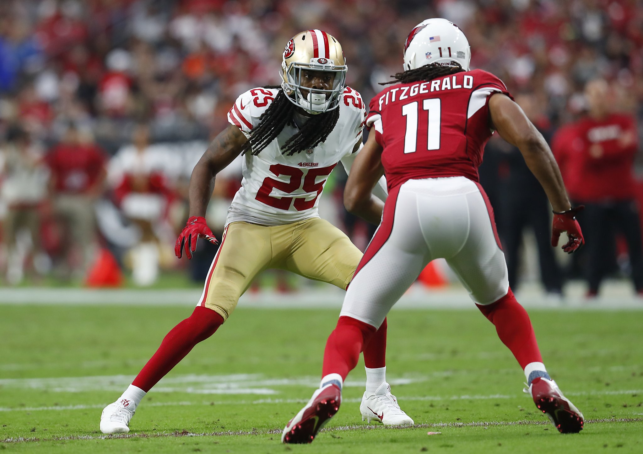 Larry Fitzgerald struggles against 49ers 