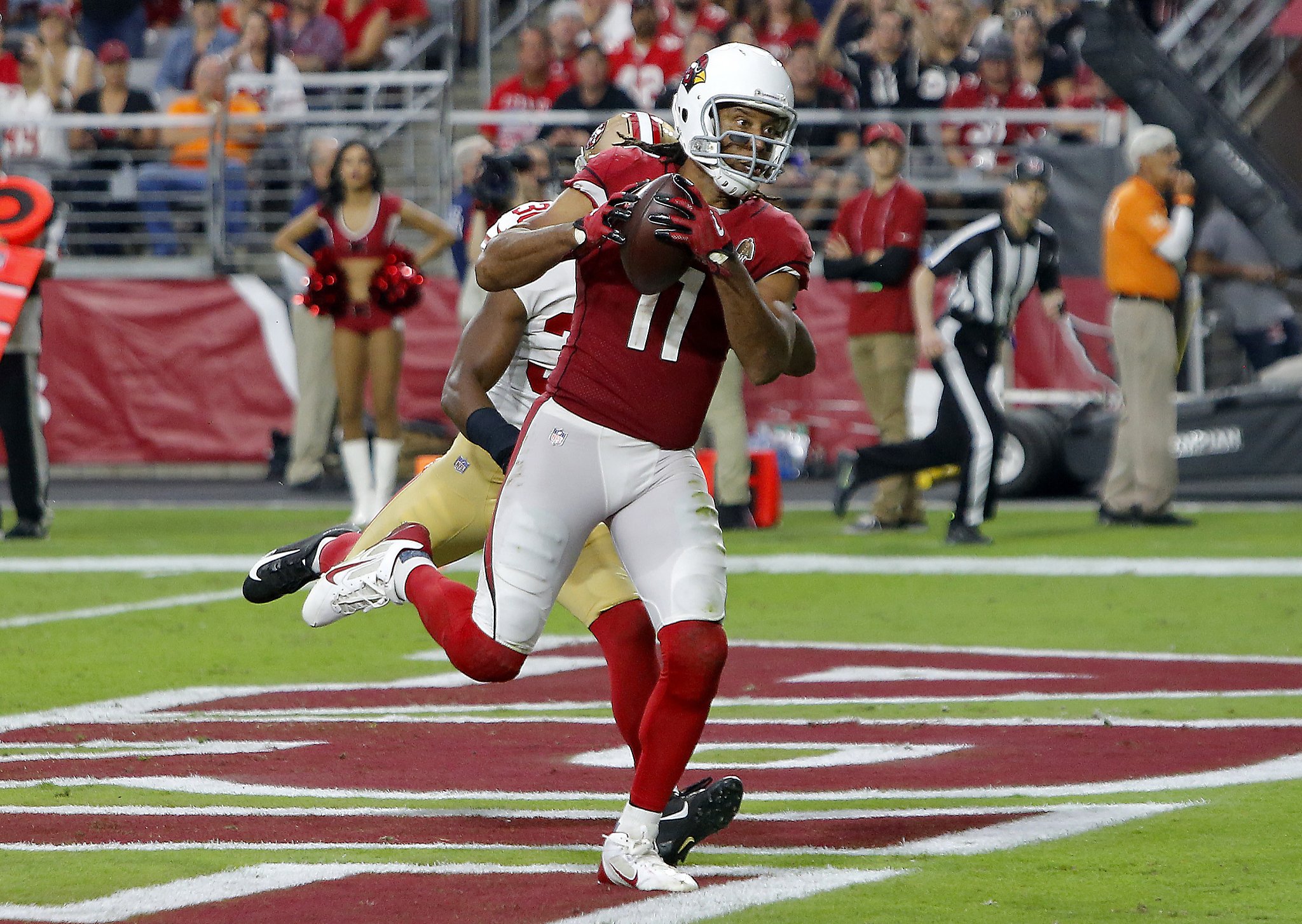 Cardinals' Larry Fitzgerald sends message to his son with first spike