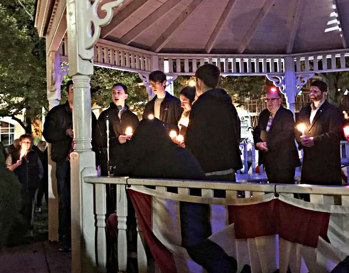 “The crowd was impressive and larger than anticipated” at Sunday night’s vigil, according to Patti Anne Vassia. Jewish leaders, Mayor Dan Drew, Congregation Adath Israel Interim Rabbi Marshal Press and former residents of Pittsburg and Newtown spoke during observances.
