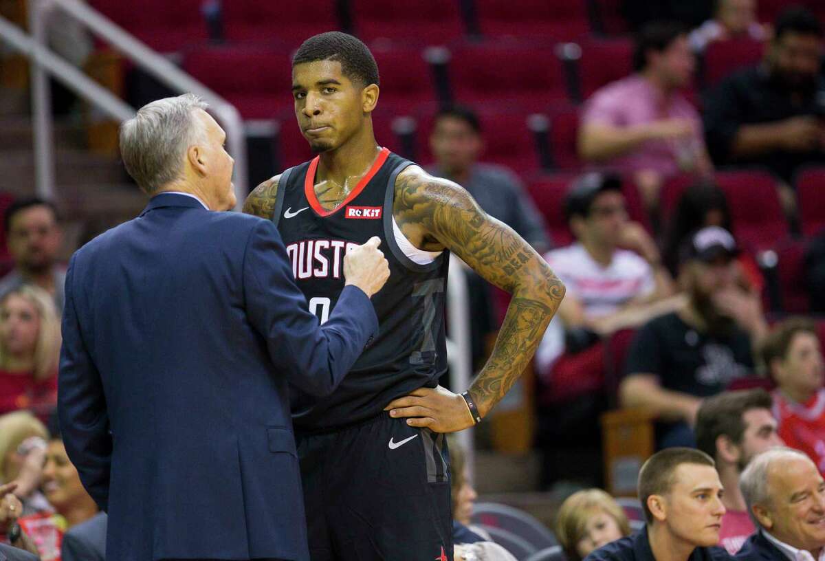 The Golden State Warriors have reportedly signed former rookie standout Marquese Chriss, shown here when he played for the Houston Rockets, to a one-year deal.