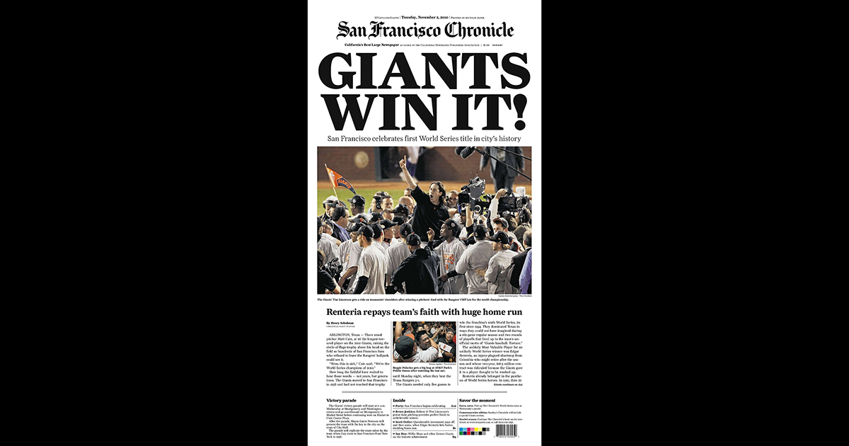 San Francisco Chronicle coverage of San Francisco Giants