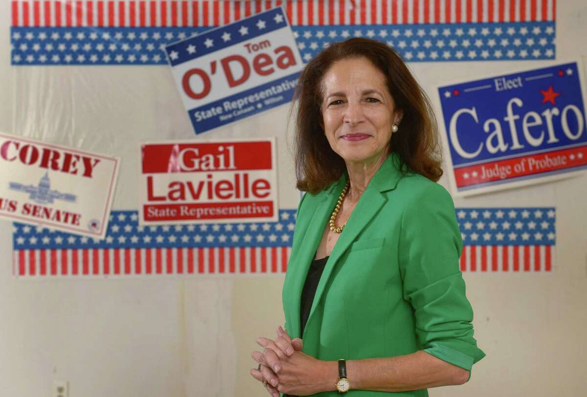 Incumbent Republican Gail Lavielle, State Representative for the 143rd Assembly District, at the Wilton Republican HQ on Danbury Road in Wilton, Conn.