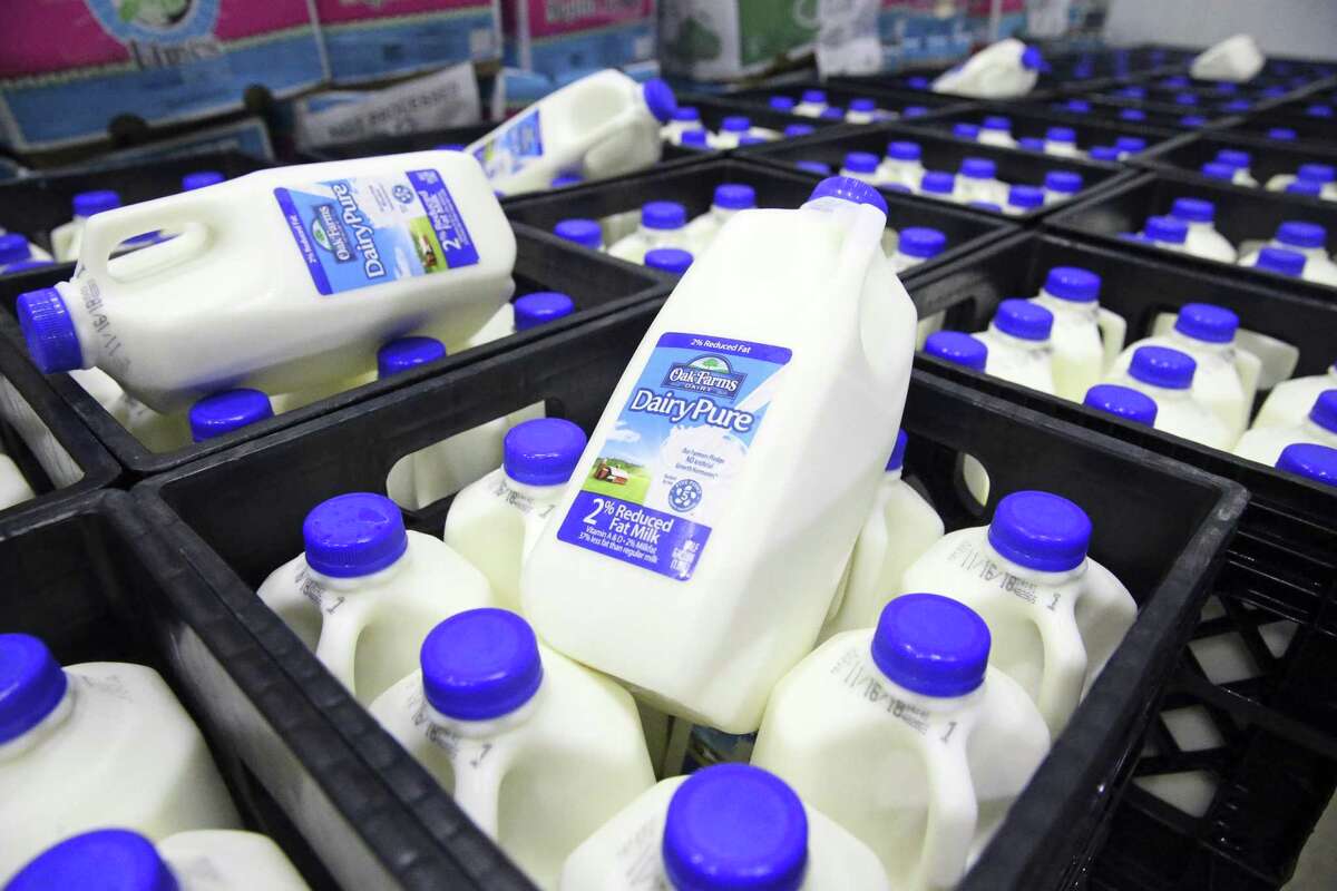 This Texas family buys a lot of milk per week. 