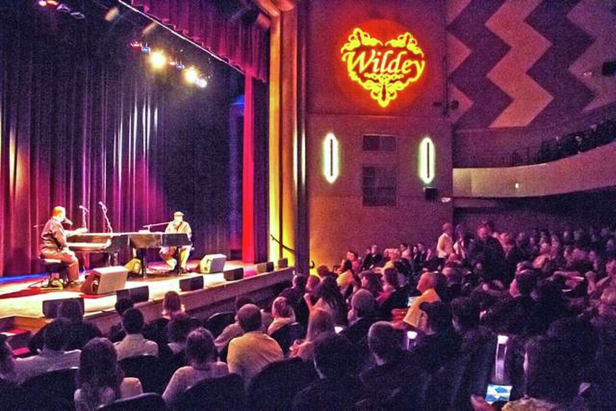 Spanky’s Dueling Pianos play at last year’s Winter Concert Series inside Wildey Theatre in Edwardsville. They will perform on Nov. 16 to begin this year’s series.