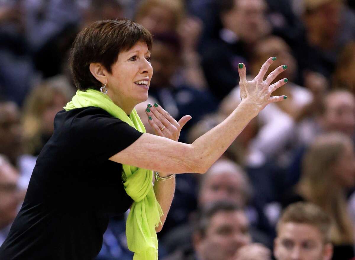 Notre Dame coach Muffet McGraw on the sidelines during the women’s NCAA Tournament final against Mississippi State on April 1.