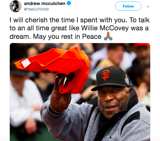 Willie McCovey's Wife Estela Mourns Loss of Her 'Best Friend