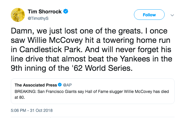 Willie McCovey has died at 80 - McCovey Chronicles