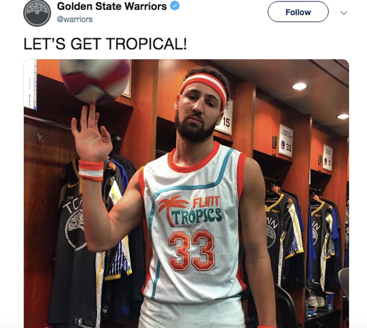 Space Jam? Klay Thompson is ready to star in Semi-Pro 2: Rise of Jackie  Moon 😅 #NBA #Warriors #KlayThompson