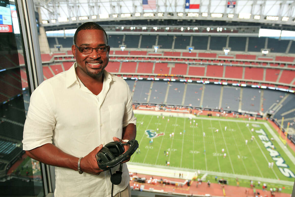 Portrait of 1989 Heisman Trophy winner Andre Ware Saturday Aug. 17, 2013 at Reliant Stadium in Houston, Texas. Ware is part of the Texans Radio team.