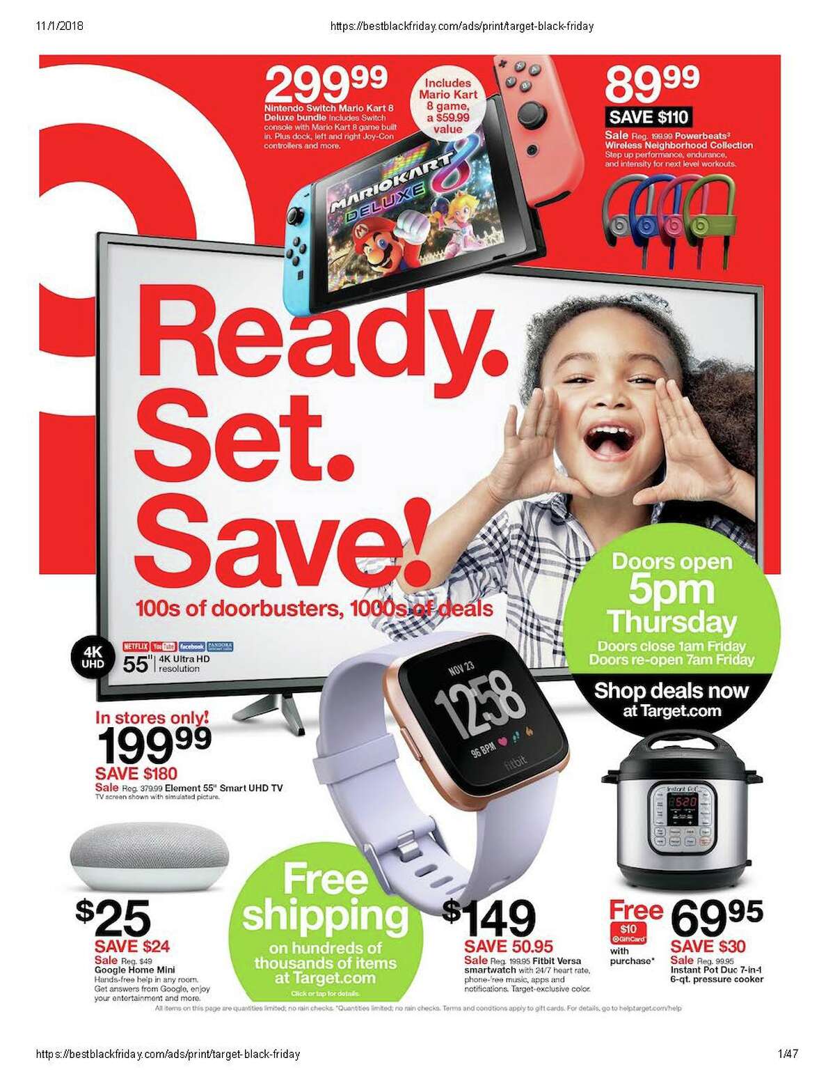 Target Black Friday ad Nov. 1, 2018