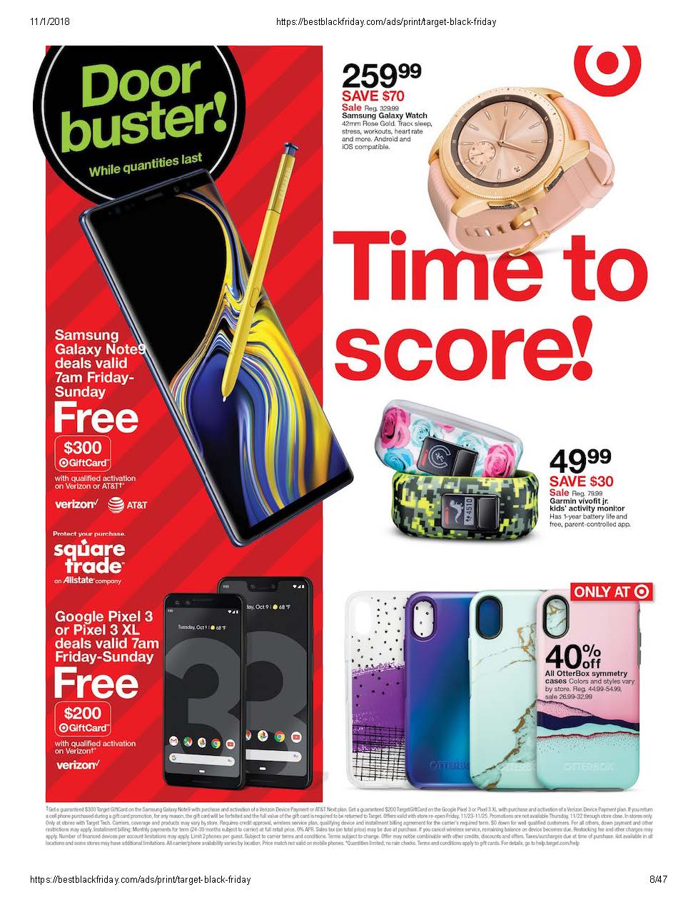 Target Black Friday ad Nov. 1, 2018