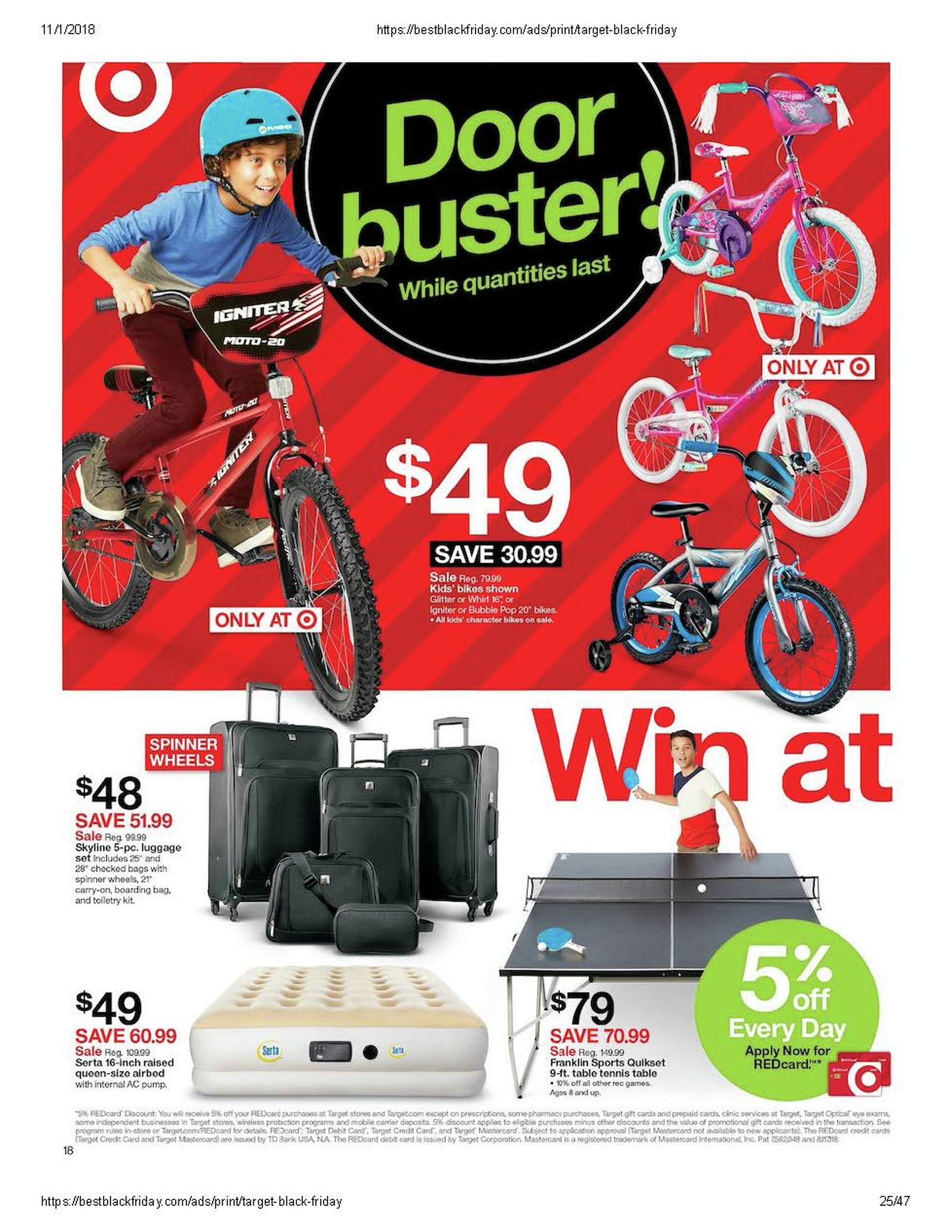 Target black friday bikes sale