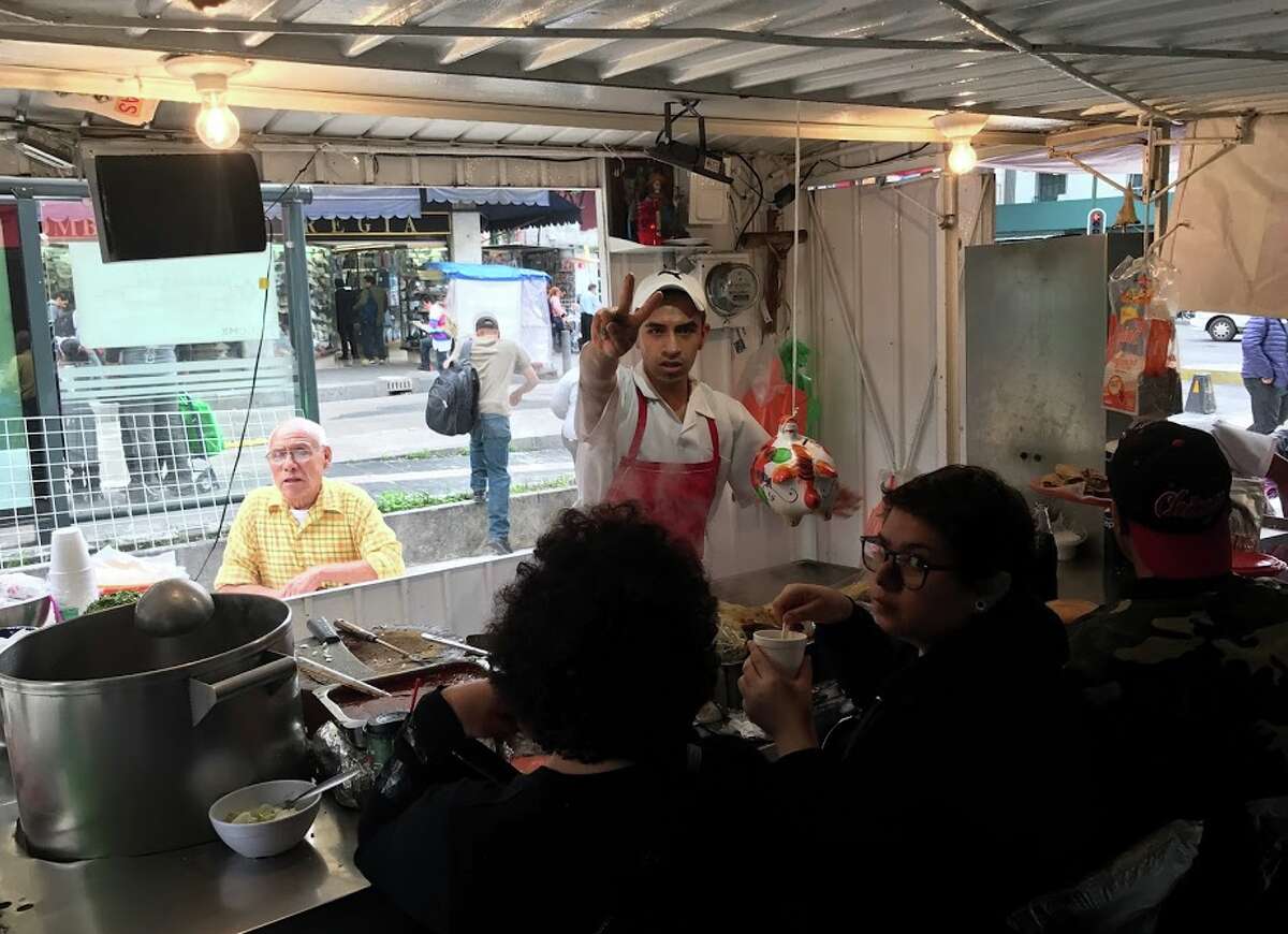 When eating street food in Mexico, follow the crowds, look for lots of heat and steam