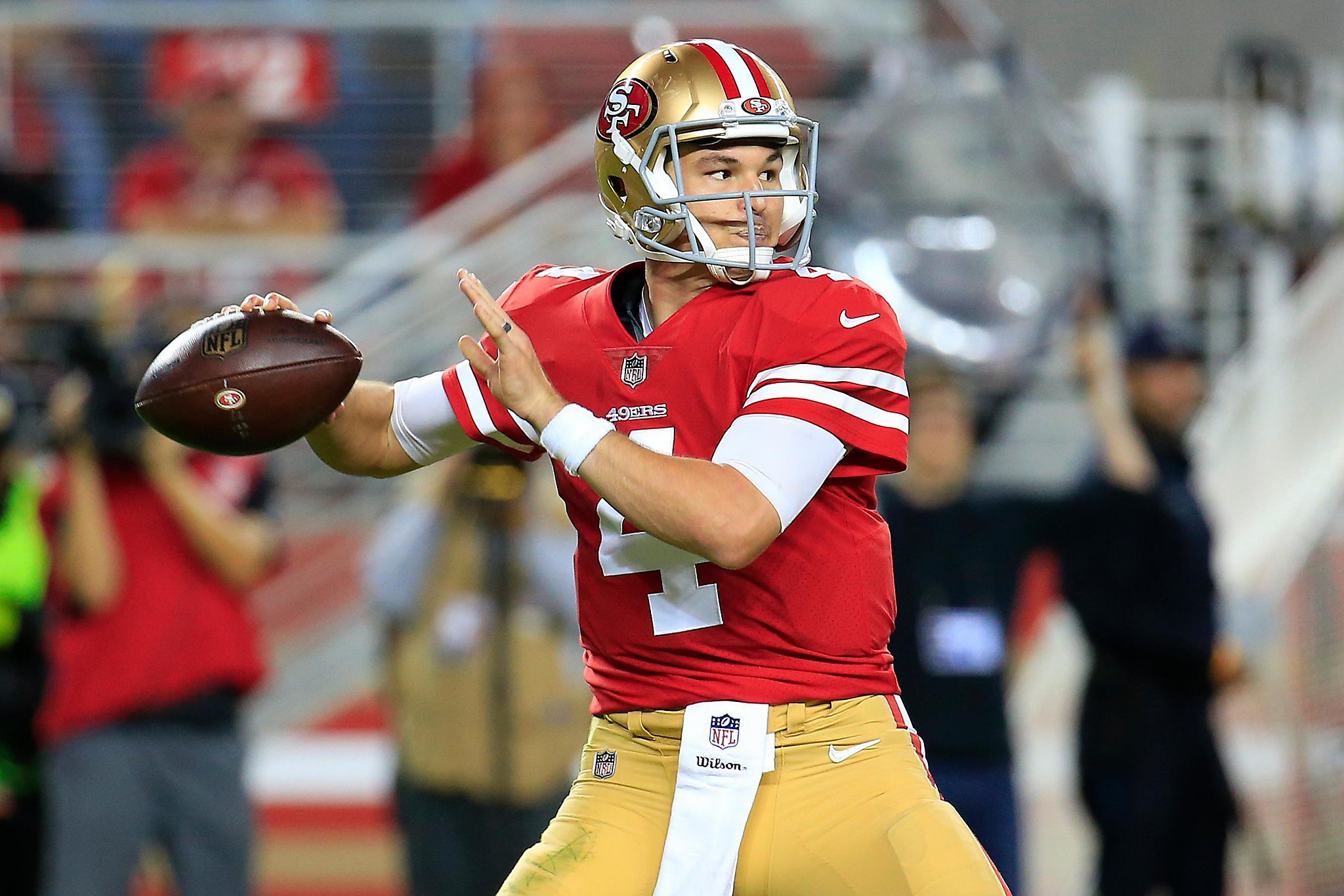 49ers' Nick Mullens has something up his sleeve for start against