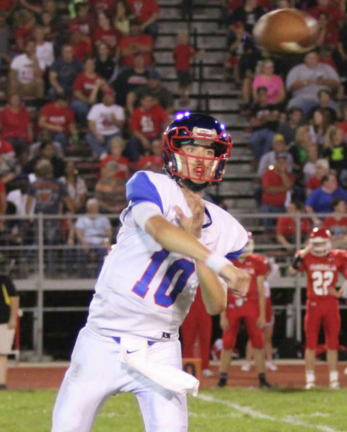 Carlinville quarterback Jarret Easterday is 62 yards away from 6,000 for his career and figures to reach that milestone Saturday in a Class 2A playoff game in Paxton.
