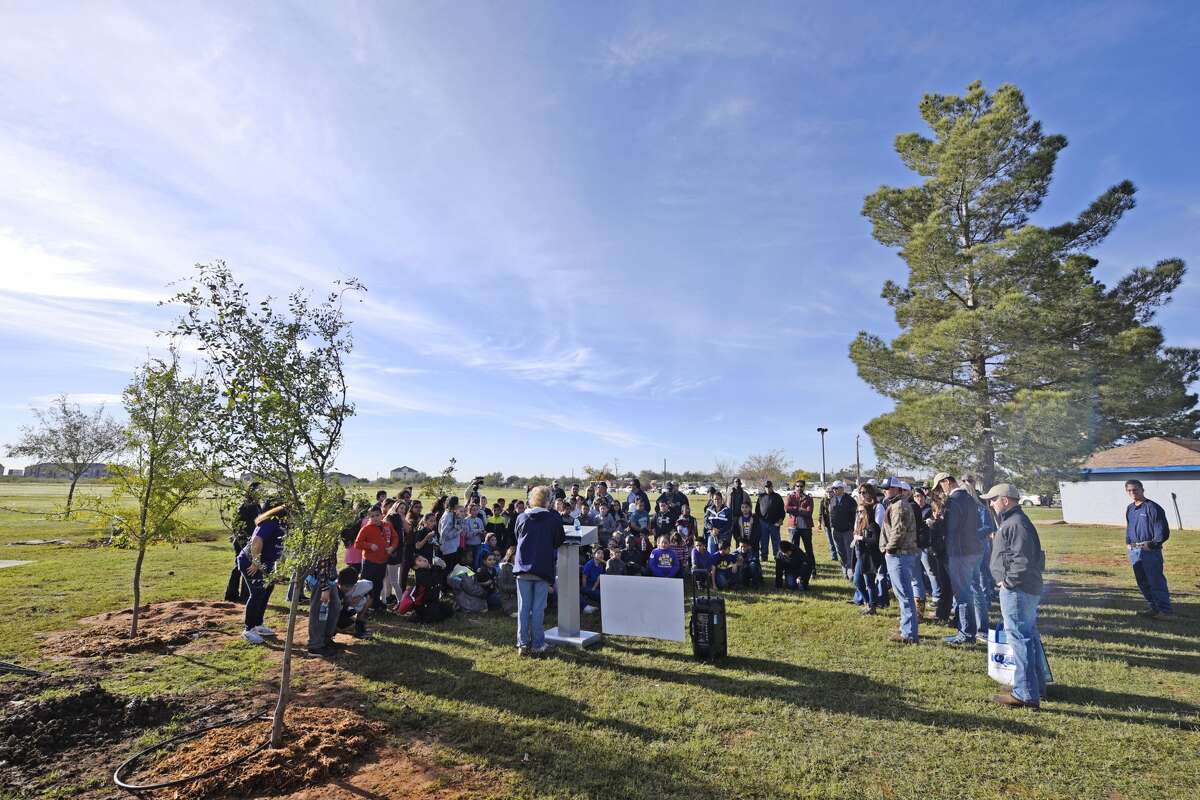 Parsley Energy, KMB, Travis Elementary students partner up for tree