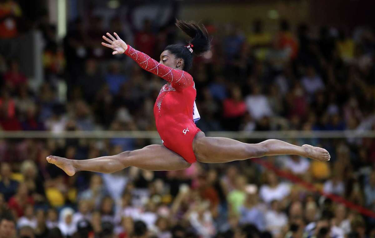 Simone Biles hauls in another gold, bronze at worlds