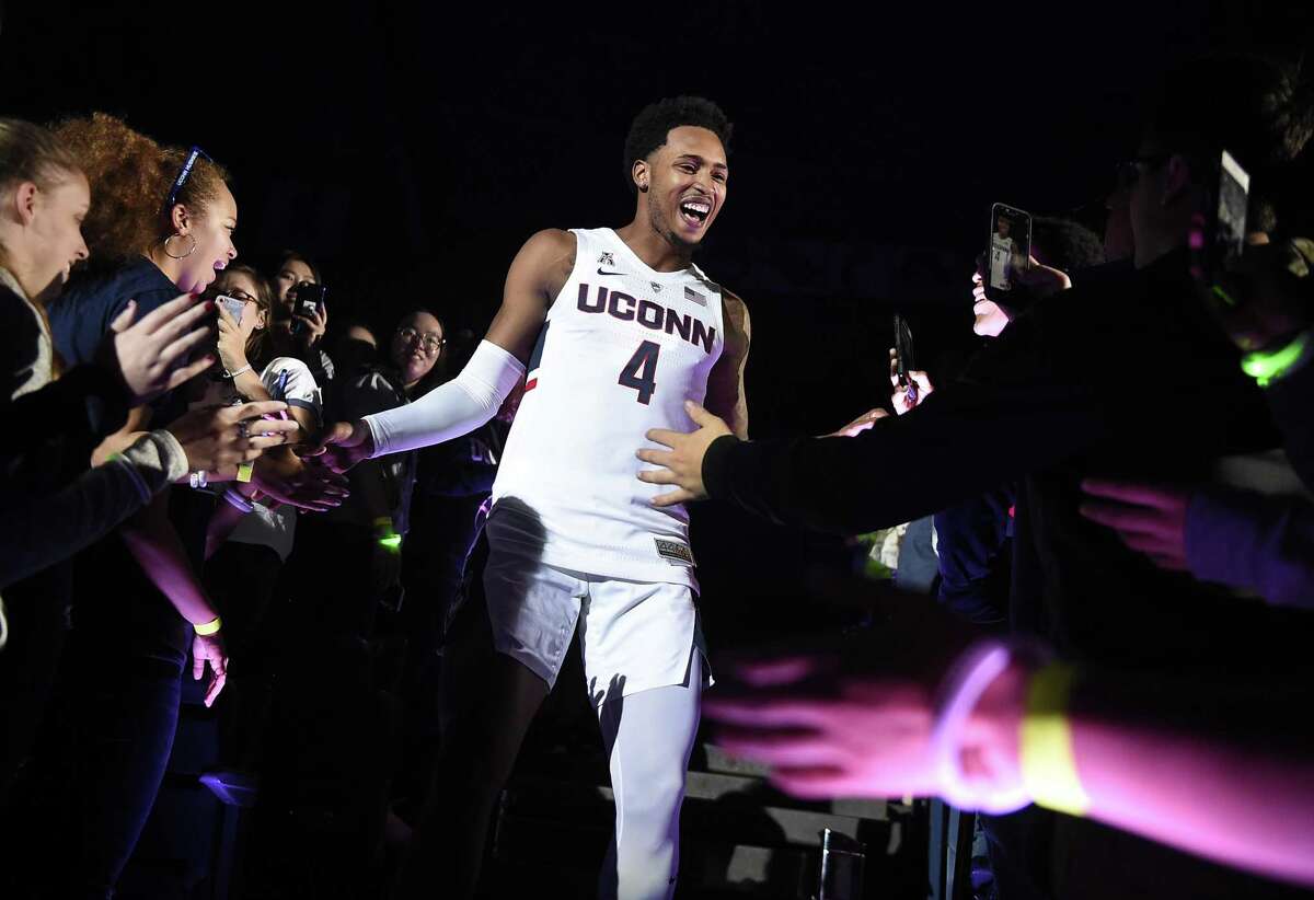 The mission for UConn’s Jalen Adams in his senior year is to help the Huskies get back to the NCAA tournament.