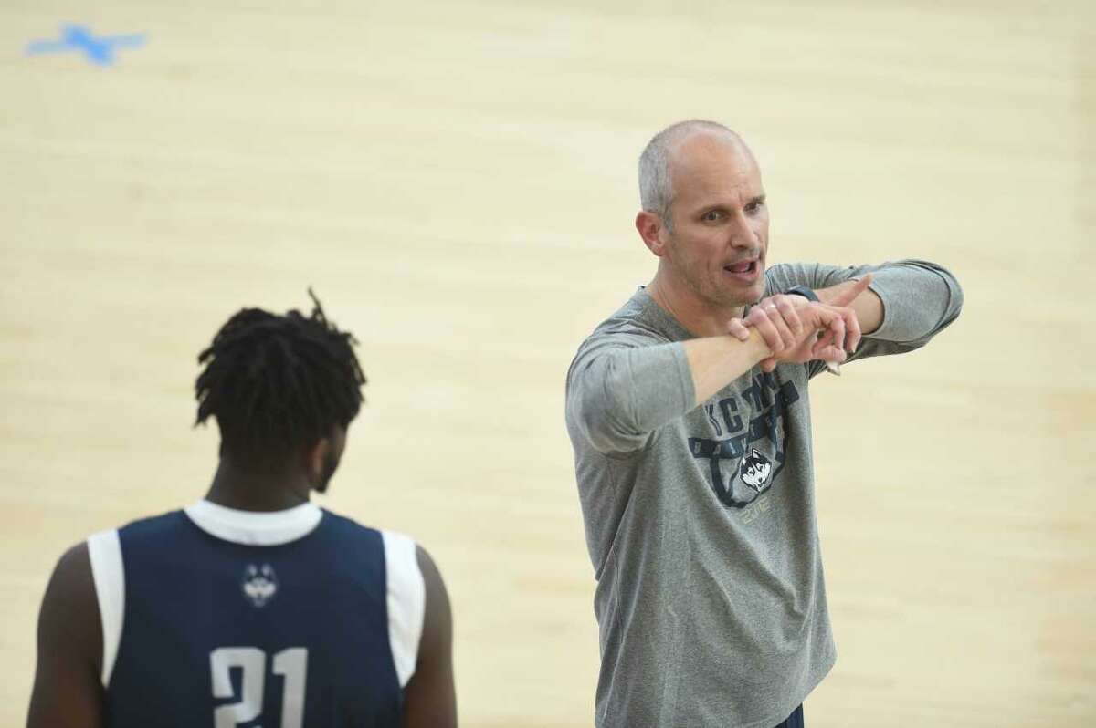 UConn basketball coach Dan Hurley, who grew up around the game as the son of Hall of Fame high school coach Bob Hurley.