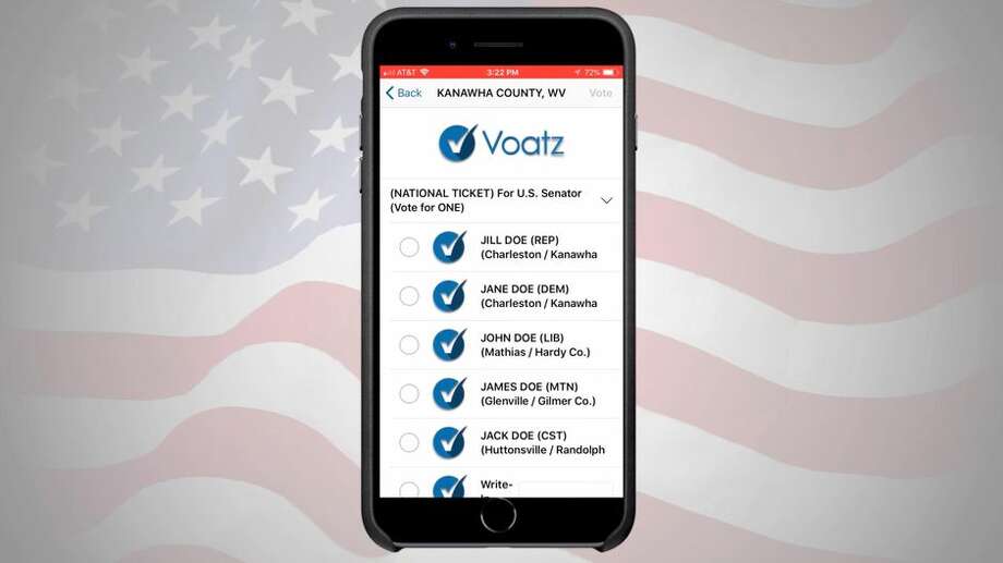 In a Supreme Court briefing, Voatz argues that security researchers should need authorization to search for vulnerabilities. Photo: West Virginia Secretary Of State; Screenshot By Stephen Shankland/CNET