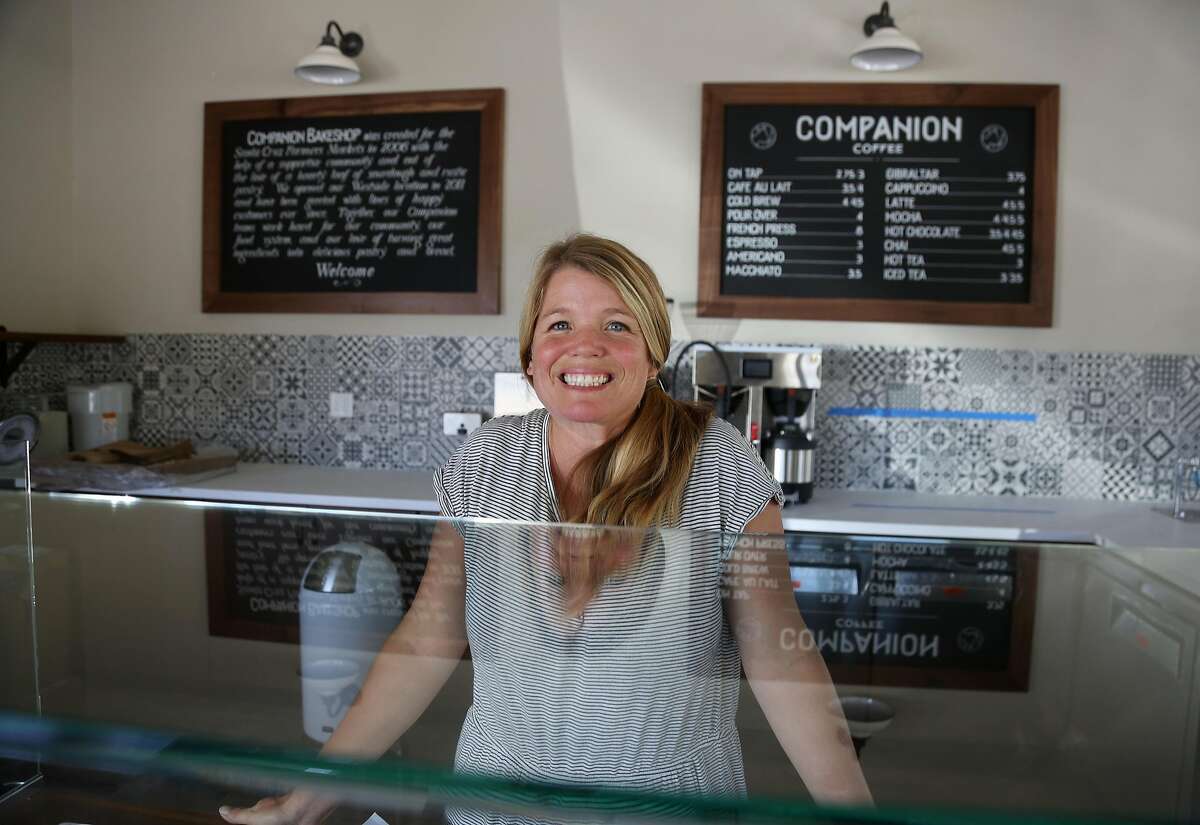 Erin Lampel, owner of Companion Bakeshop, photographed in her third location under construction on Friday, 11/02, 2018 in Aptos, California.