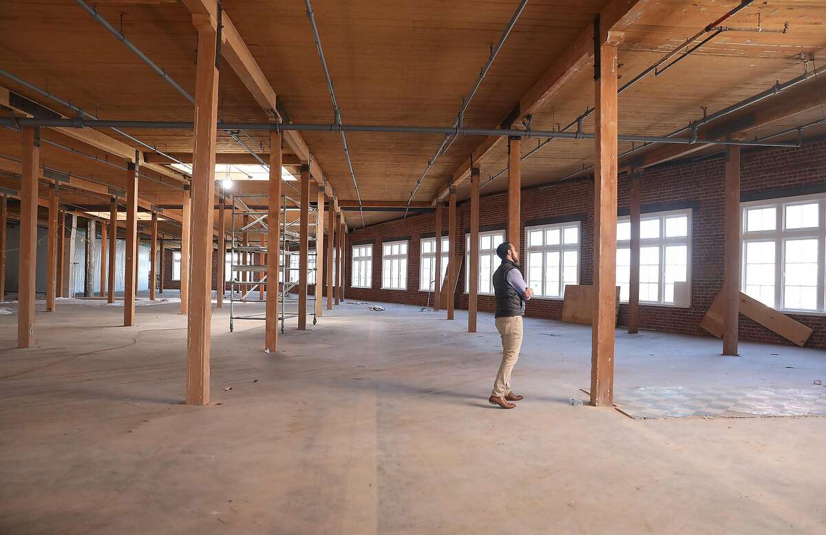 View of the top floor, one of two floors of 140,000 square feet of rental space located at 2 Henry Adams St., part of the SF Design Center seen on Monday, Oct. 29, 2018, in San Francisco, Calif.