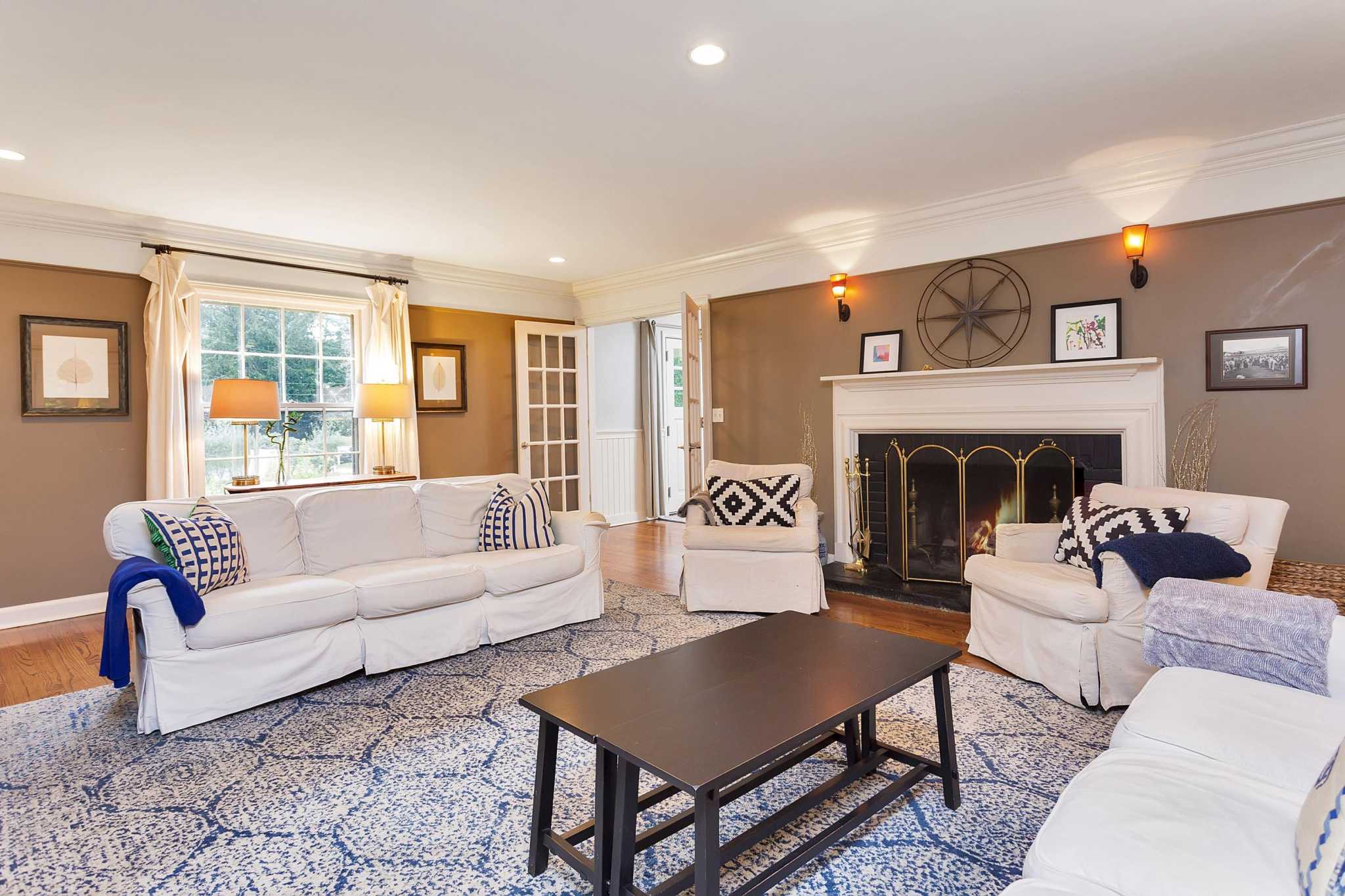 Darien colonial perfect for entertaining with pool, pond, patio