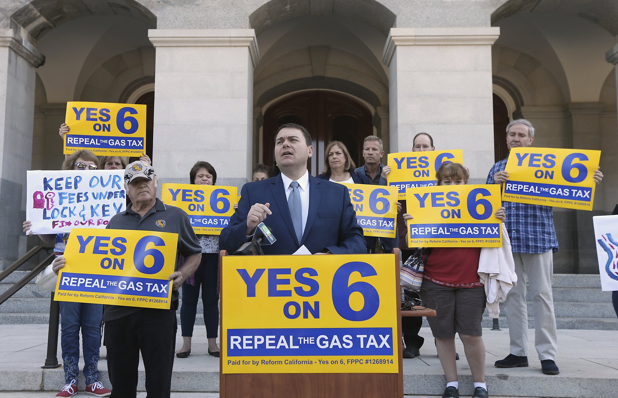 Prop. 6 Californians reject gas tax repeal measure