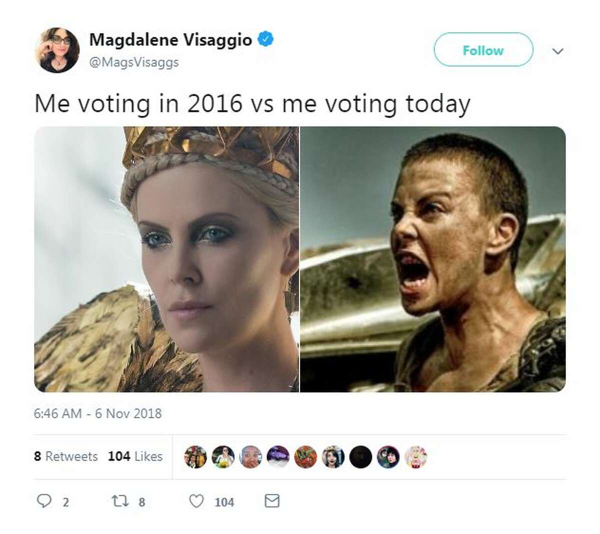 @MagsVisaggs: "Me voting in 2016 vs me voting today"