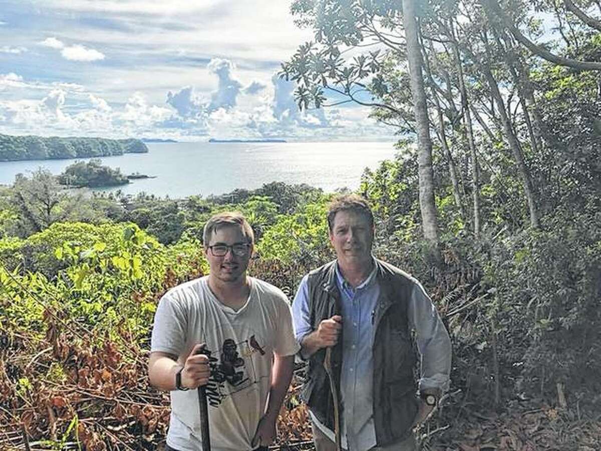 Illinois College junior Collin Walter and IC biology professor Lawrence Zettler visited Palau in October to collect orchids and fungi for a study to find ways to preserve the declining orchid population.