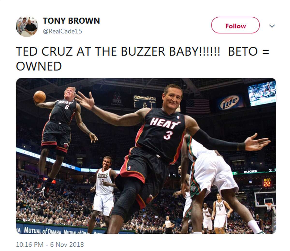@RealCade15: TED CRUZ AT THE BUZZER BABY!!!!!! BETO = OWNED